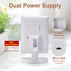 COSMIRROR alimentation double via USB ou piles AA