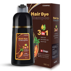 Cosmpro shampoing couleur chataigne-brun pour une couvrance naturelle des gris