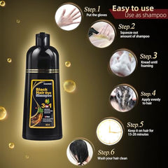 COSMTEK 3 en 1: colorant, shampoing et soin nourrissant pour cheveux.