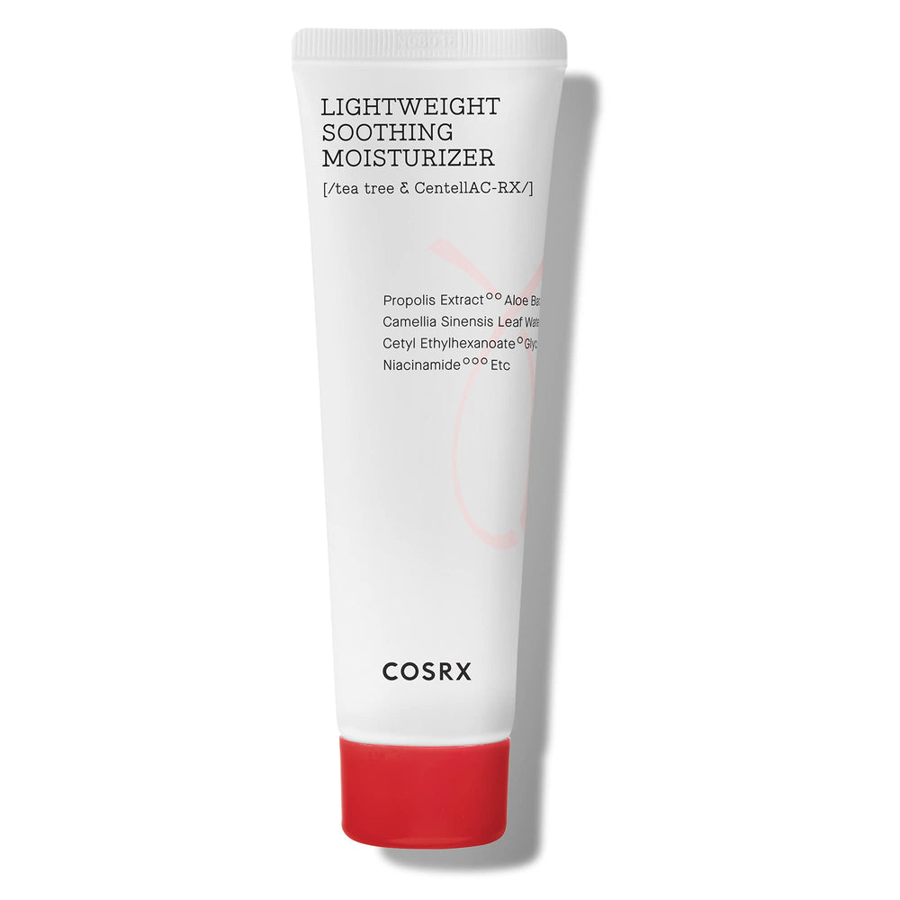 Cosrx AC Collection hydratant léger, bouteille 80ml, peau nette et apaisée.