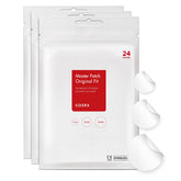 COSRX Acne Pimple Patch Original with three sizes covers blemishes discreetly.