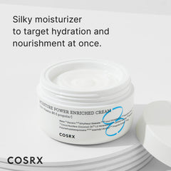 COSRX Hydratant Acide Hyaluronique – Crème velours: texture légère et non grasse.