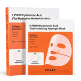 Cosrx masque hydrogel 5PDRN sur boîte, hydratation en profondeur