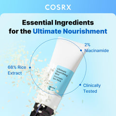 COSRX Masque Nuit Nourrissant: texture crème onctueuse pour peau douce au réveil.