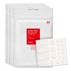 Pansement COSRX acné original, couverture des boutons en trois tailles pour une correction ciblée.