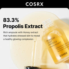 COSRX Propolis Ampoule — gouttes lumineuses pour teint uniforme