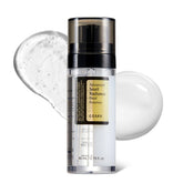 COSRX Snail Mucin 74% + Niacinamide, bouteille en gros plan avec versement précis pour une application contrôlée