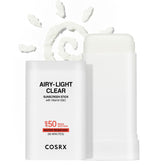 Cosrx Airy-Light Stick Solaire SPF50, protection rapide et portable en voyage.