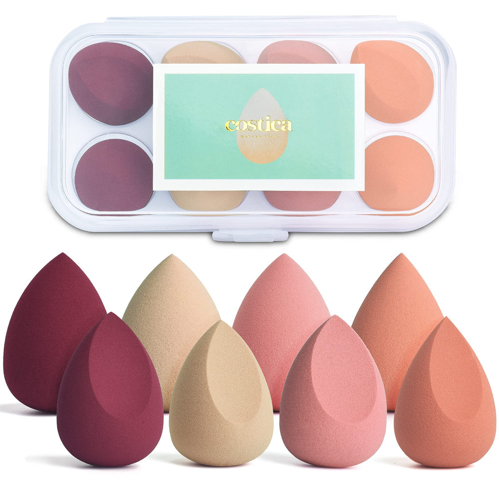 Costica: ensemble d'éponges maquillage arrondies pour une application homogène