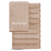 Cosy Family lingettes démaquillage microfibre 10-pack, nettoyage doux visage et réutilisable.