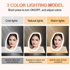 COSYGLOW miroir maquillage portable à écran tactile pour maquillage en déplacement.