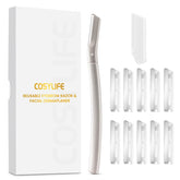COSYLIFE rasoir dermaplanage sourcils pour domicile, utilisation douce et efficace