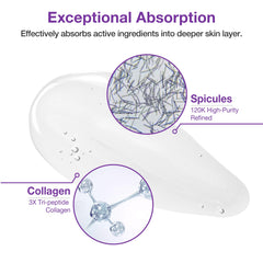 Micro-spicules visibles dans le serum – exfoliation légère et renouvellement possible.