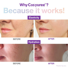 Texture gel du Cosyuree Serum – absorption rapide et hydratation efficace.