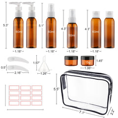 Bouteilles Cosywell voyage 2oz vaporisateurs, usage polyvalent pour parfums et sprays.