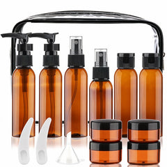 Cosywell bouteilles voyage pompe 60 ml, étanche et pratique pour shampoing et lotions.