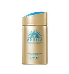Lait solaire Anessa de Cotton Labo, bouteille élégante pour protection UV fiable.