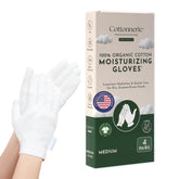 Gants Cottonnerie en coton bio pour mains sèches, port nocturne apaisant.