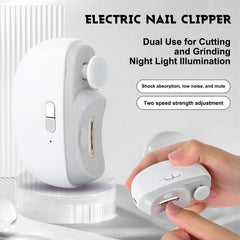 Coupe-ongles électrique 3-en-1, vitesse ajustable pour tous les âges