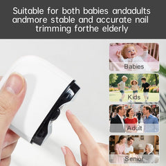 Coute-ongles électrique avec collecteur de débris pour un espace propre.