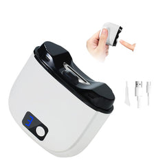 Coute-ongles électrique avec DEL intégrée pour une coupe précise des ongles.