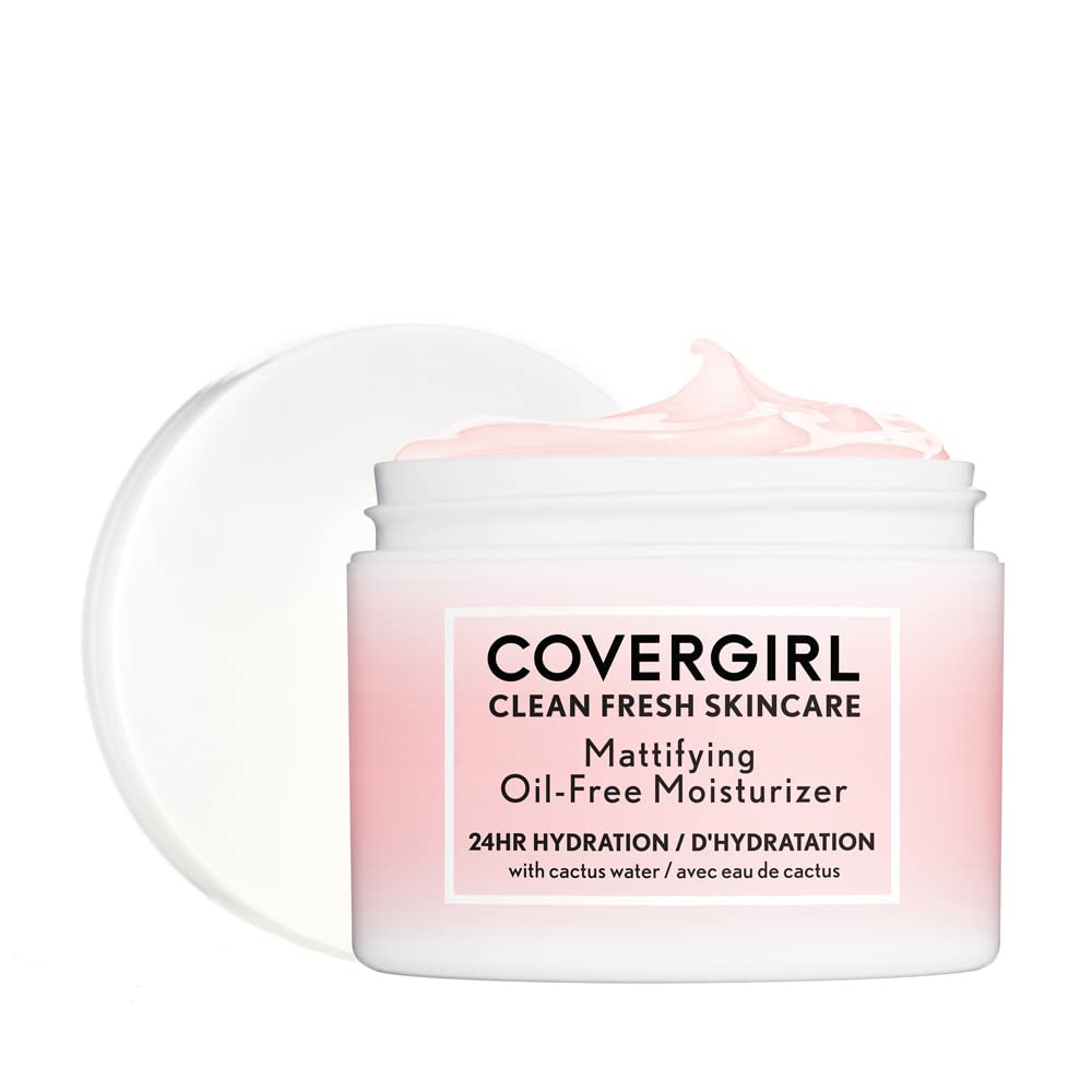COVERGIRL Clean Fresh, bouteille 60 ml, hydratation durable sans sensation gras.