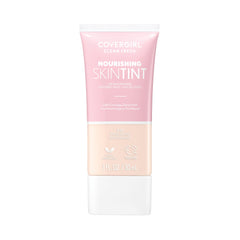 COVERGIRL Clean Fresh Nourishing Skin Tint Porcelaine 510, flacon élégant pour un teint naturel et hydraté