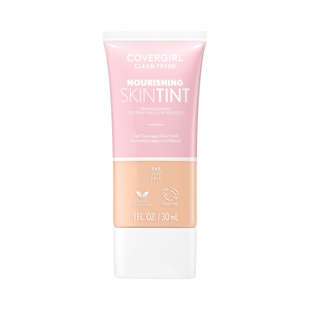 COVERGIRL Clean Fresh Skin Milk Foundation en bouteille, texture légère et naturelle.
