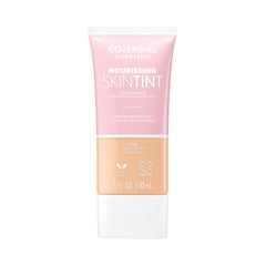 COVERGIRL Clean Fresh Skin Tint en flacon; texture légère pour un éclat naturel.