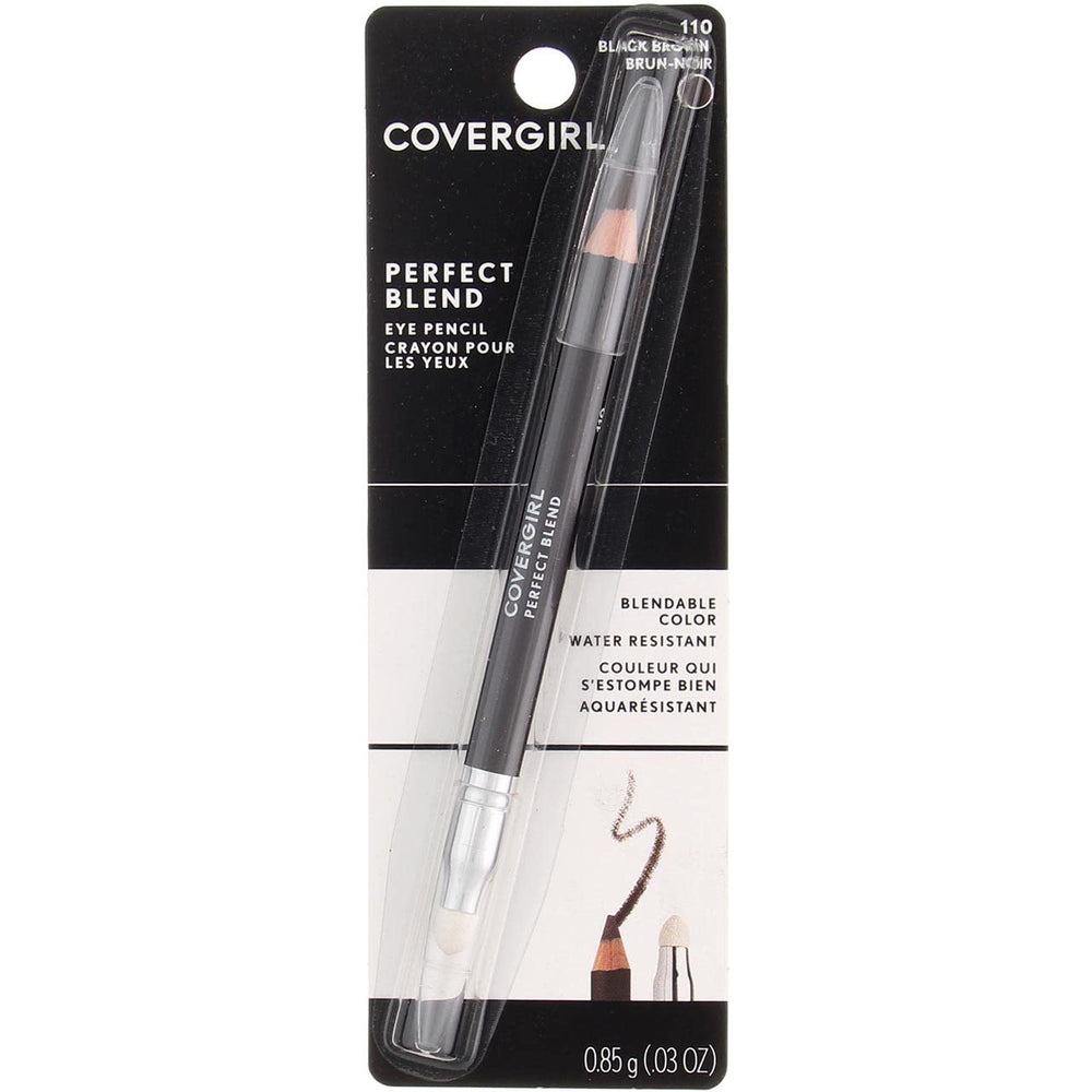 COVERGIRL Mélange Parfait Crayon Yeux noir-brun métallique offrant un regard défini et durable.