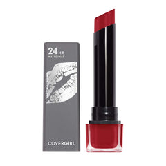 CoverGirl Exhib 24h Matte Rouge Intense: tenue longue et hydratation.
