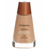 CoverGirl fond-teint liquide: bouteille ouverte, application précise et uniforme
