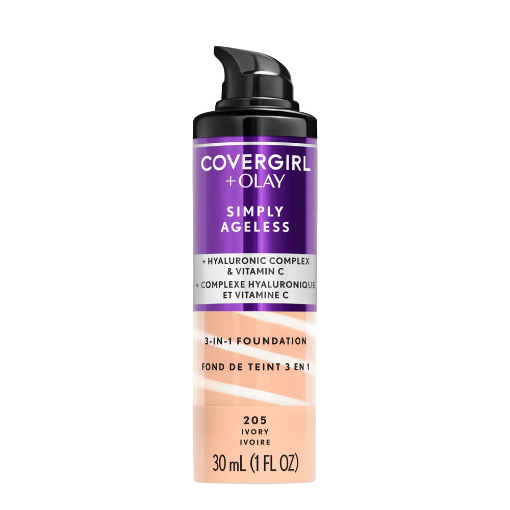 COVERGIRL OLAY Simply Ageless: bouteille pompe pour une application facile et un teint homogène