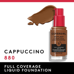 Covergirl Outlast Extreme Wear capuccino – application doigts ou pinceau pour couvrance ajustable