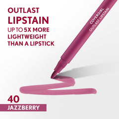 Fini satin velouté offert par le LipStain Jazzberry CoverGirl.