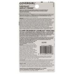 Primer nourrissant COVERGIRL montrant huiles d’argan et jojoba pour renforcer les cils.