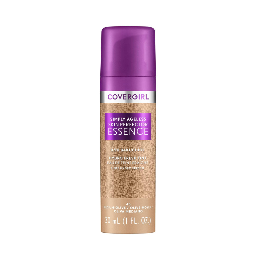 CoverGirl Simply Ageless – bouteille montrant texture gel hydratante