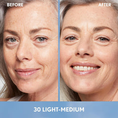 COVERGIRL Simply Ageless Foundation, texture gel légère, application fluide et rafraîchissante.
