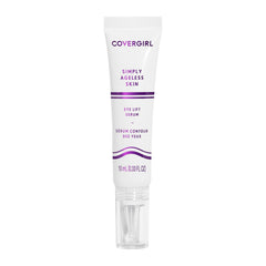COVERGIRL Simply Ageless Eye Lift Serum flacon, hydratation durable et peau plus lisse.