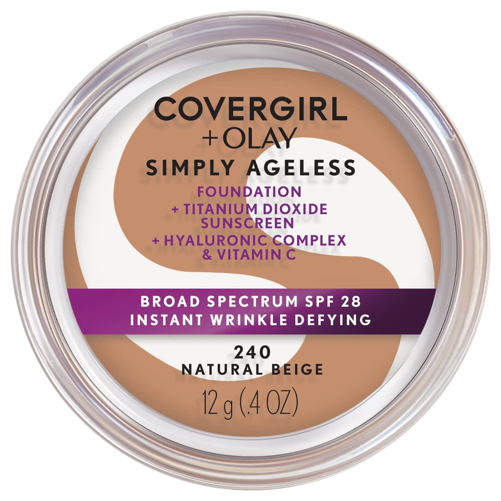 CoverGirl Simply Ageless fond de teint texture soyeuse pour une peau lissée.