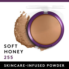 Covergirl Simply Ageless, poudre pressée atténuant les pores visibles pour un teint uniforme.