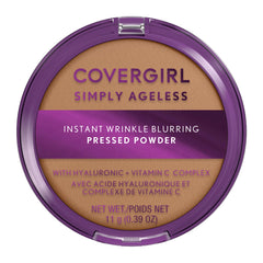 Covergirl Simply Ageless, poudre pressée floutant les ridules pour un fini lisse.