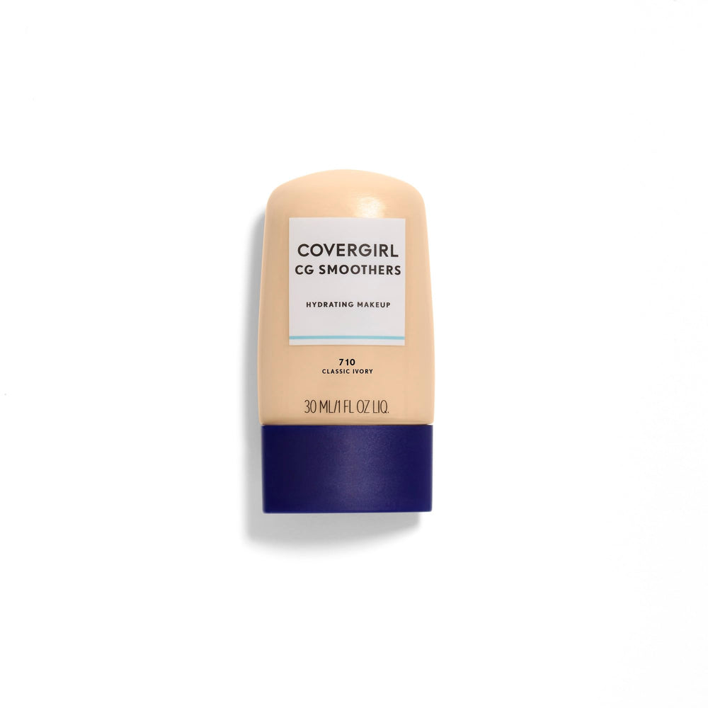 CoverGirl Smoothers Hydratant — flacon-doseur ivoire-classique pour une application précise et hydratante.