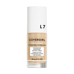 COVERGIRL truBlend Foundation : la bouteille montre une couvrance légère et naturelle.