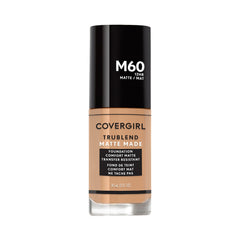 Fond de teint COVERGIRL TruBlend Matte Made, flacon, effet mat durable et uniforme.