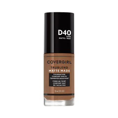 COVERGIRL TruBlend Matte Made, flacon fond de teint, finition mate durable.