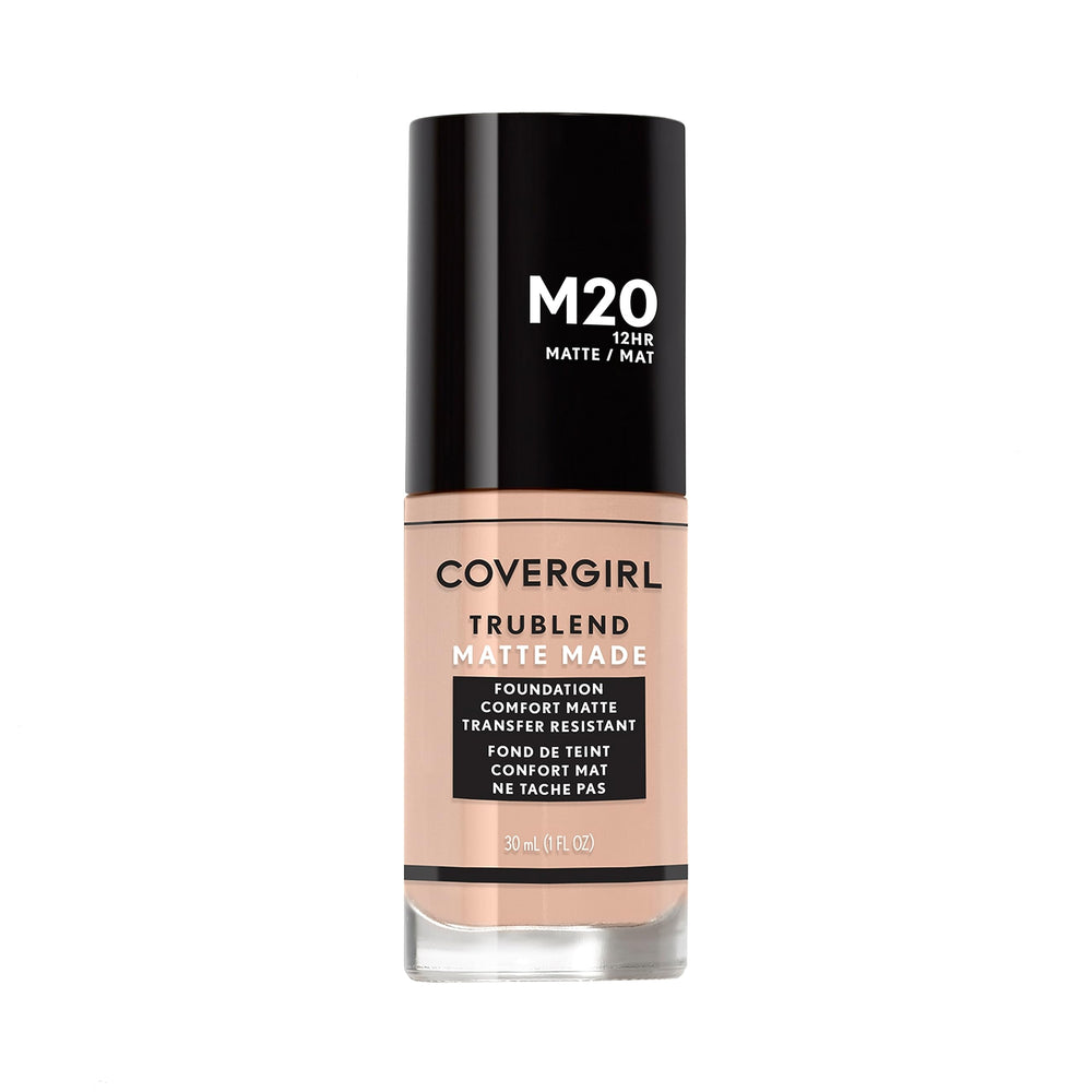 COVERGIRL TruBlend Matte Made dans sa bouteille, finition mate naturelle et durable.