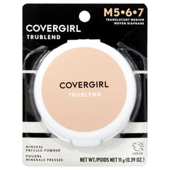 Covergirl truBlend poudre pressée, fini naturel homogénéise le teint et discret.