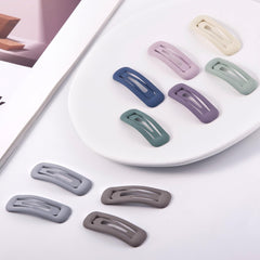 Barrette Cptots rectangle mate – idéale pour coiffures variées et confort durable.