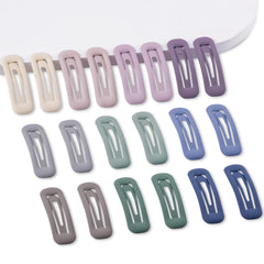 Barrette Cptots rectangle mate multicolore – fixation stable pour cheveux fins.